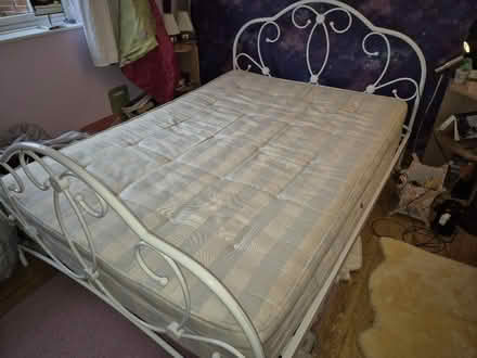 Photo of free Double bed frame with mattress (B49 6be) #2