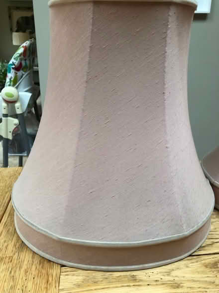 Photo of free Pair of pink silk lampshades (Putney SW15) #2