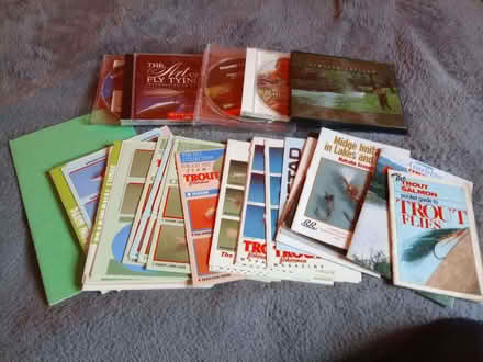 Photo of free Assorted Fly Tying Cards & DVDs (Northway GL20) #1