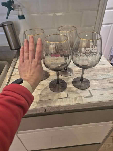 Photo of free Oliver Bonas Wine Glasses (Holmer Green HP15) #2