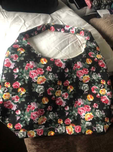 Photo of free One black handbag and one flowery tote bag (Little Neston CH64) #2