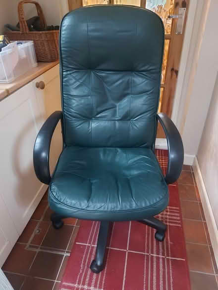 Photo of free Leather office chair (Chard) #3