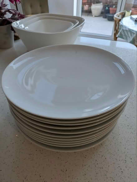Photo of free Large white dinner plates (Seaford BN25) #1