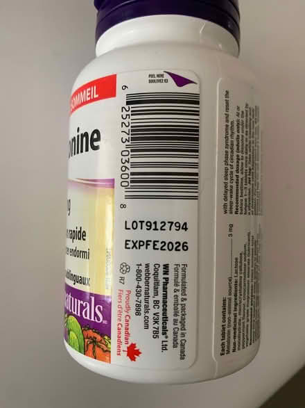 Photo of free Melatonin (Milton - Thompson/Main) #2