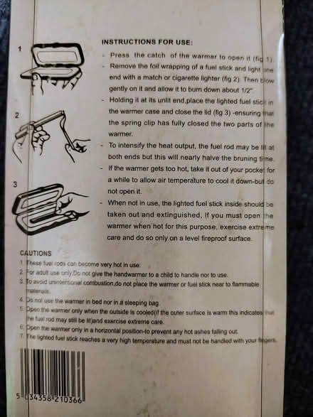 Photo of free Hand warmer (Yardley Wood B14) #2