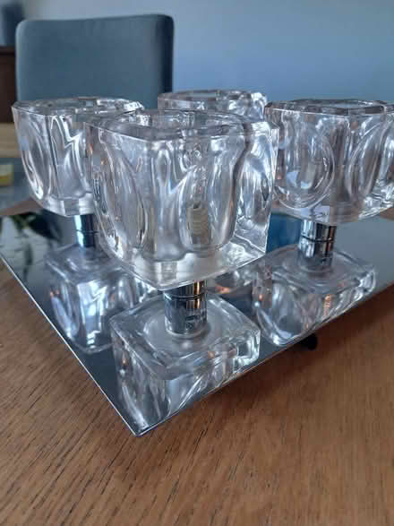 Photo of free Chrome and glass ceiling light (Botley OX2) #2