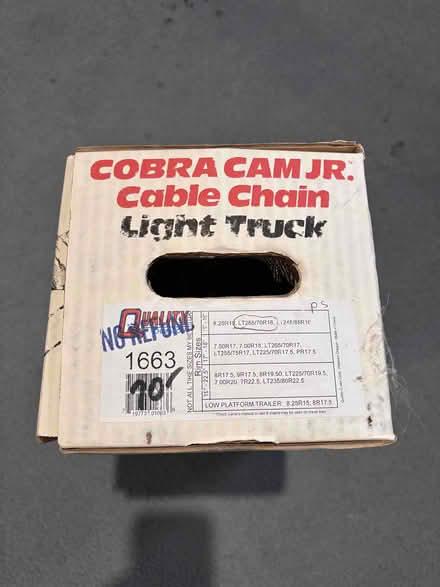 Photo of free Tire chains (Reedy Meadow Rd in Groton) #2