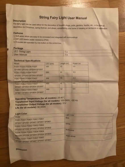 Photo of free String Fairy Lights (St Albans AL3) #2