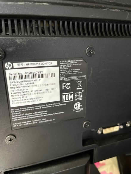 Photo of free Hp monitors (Oradell) #2