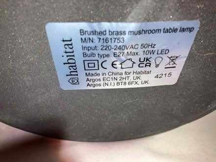 Photo of free Habitat table lamps (Old Windsor SL4) #2