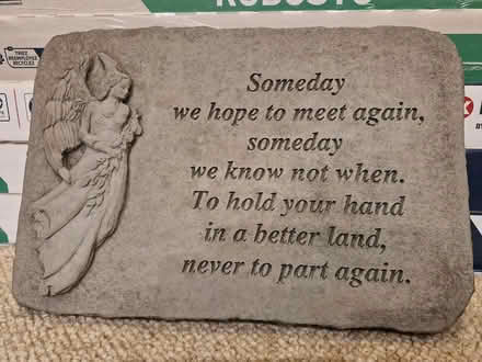 Photo of free Memorial garden plaque (Denton) #1