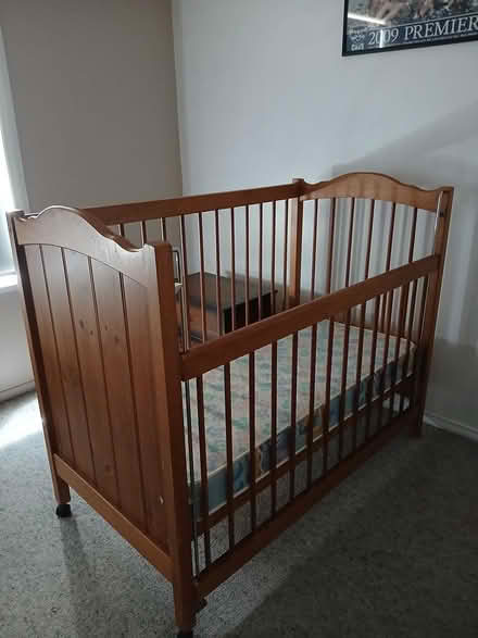 Photo of free Wooden cot and mattress (Suttontown) #1