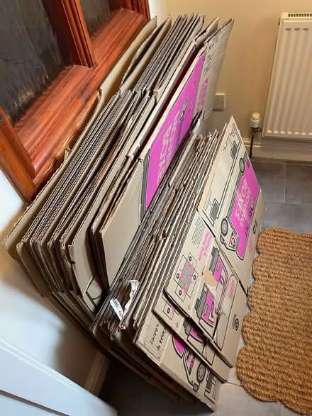 Photo of free Two dozen packing boxes, various sizes (Birch Vale SK22) #1
