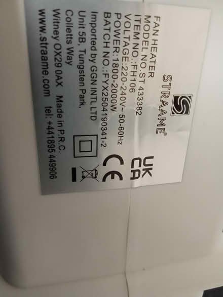 Photo of free Room heater (Willesborough) #2