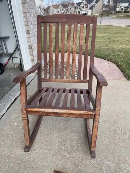 Photo of free Wood rocking chair (O’Fallon, MO) #1