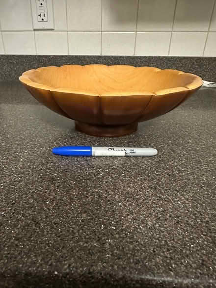 Photo of free Wood bowl (West Medford) #1