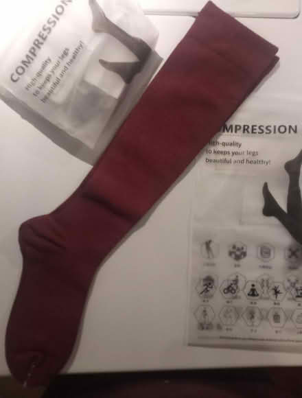 Photo of free 2 pairs new red compression socks (Britannia) #1