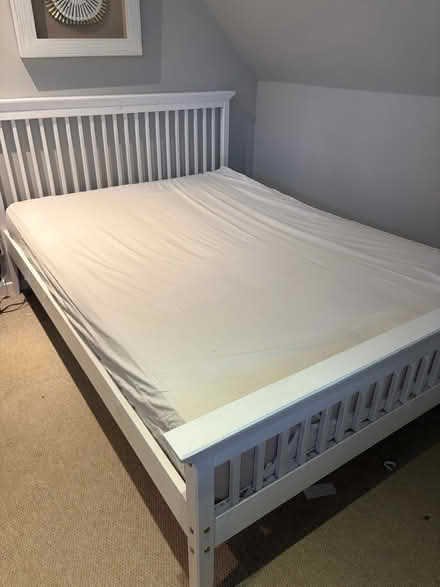 Photo of free Double bed and mattress (Hitchin Herts) #1