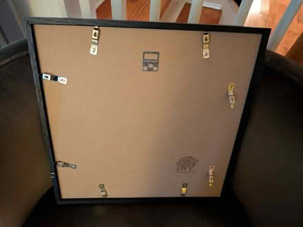 Photo of free 16x16 black wood frame (Columbia Heights) #2