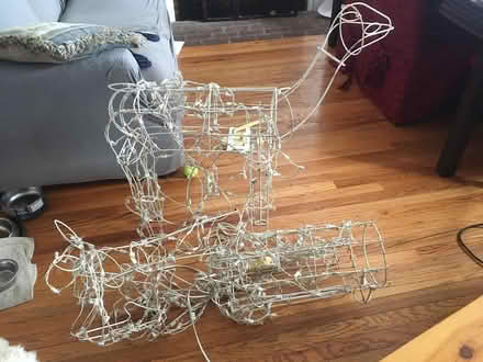 Photo of free Mechanical lit Christmas deer (Wakefield) #1