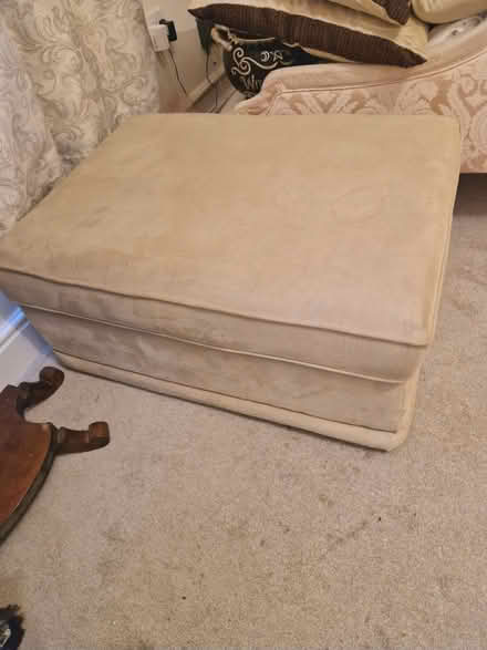 Photo of free Cream Sofa And Pouffe (Bradford BD1) #1