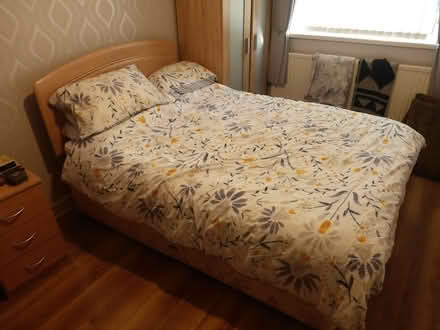 Photo of free Bed, Headboard, and mattress (Penarth CF64.) #1