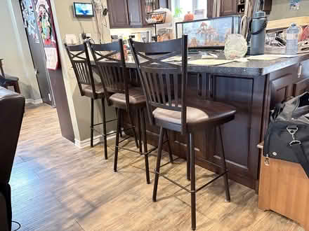 Photo of free 3 Bar stools (Streetsville) #1