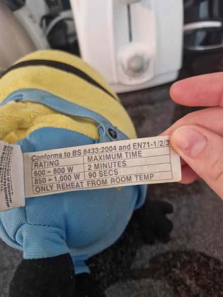 Photo of free Microwavable minion beanbag (SE10) #3