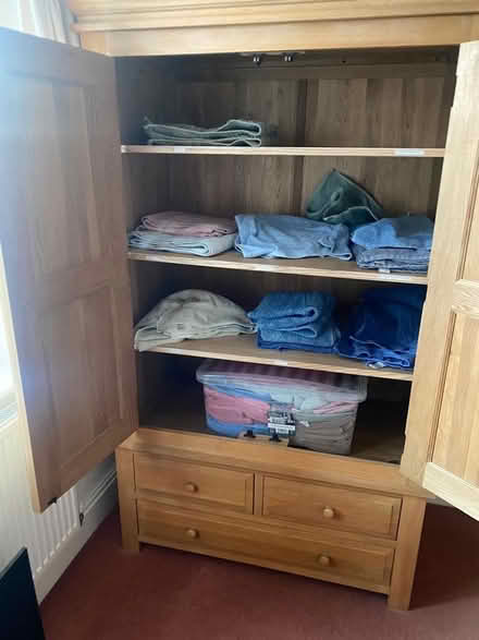 Photo of free Wooden wardrobe (Emscote Mill CV34) #2