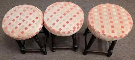 Photo of free 3 solid wood low stools (Wokingham RG40) #1