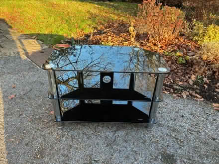 Photo of free Glass TV stand (Wickham, Fareham) #1