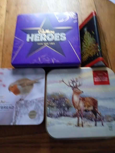 Photo of free 4 X metal tins (Melbourn SG8) #1