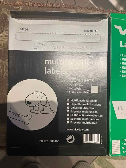 Photo of free Printing labels (Waterlooville) #2