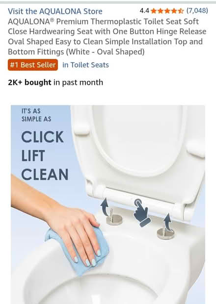 Photo of free White toilet seat (Osmondthorpe LS9) #2