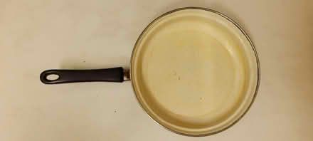 Photo of free 8" Shallow enamelled pan (Walney Island LA14) #1