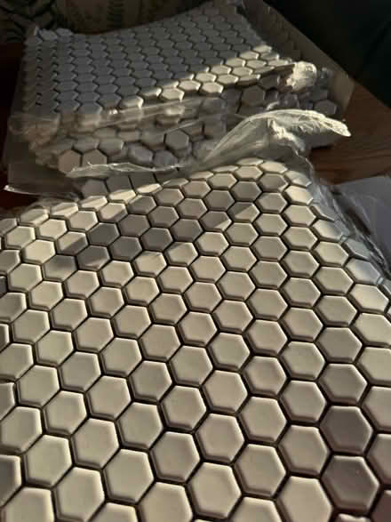 Photo of free White Mosaic tiles (Portobello EH15) #1