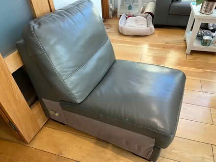 Photo of free Grey leather chair (Stanmore HA7) #1