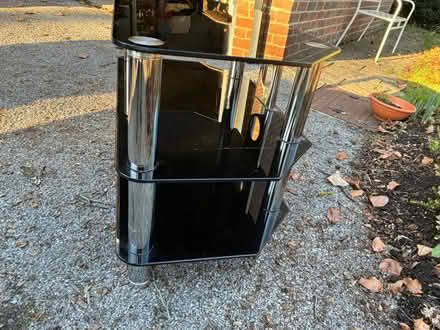 Photo of free Glass TV stand (Wickham, Fareham) #3