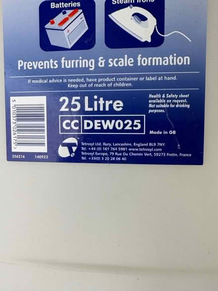 Photo of free 25 litre water containers (2) (Rayleigh SS6) #2