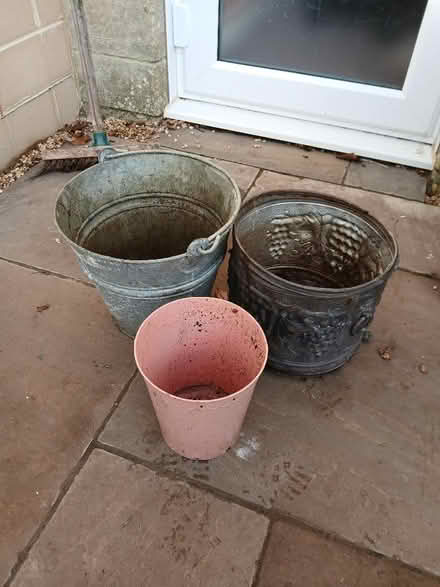 Photo of free 2 x Metal pots. (The metal pale has alrea found a new home) (Odd Down) #1