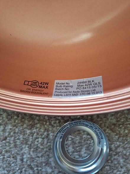 Photo of free Black & copper lampshade (Pemberton WN5) #3