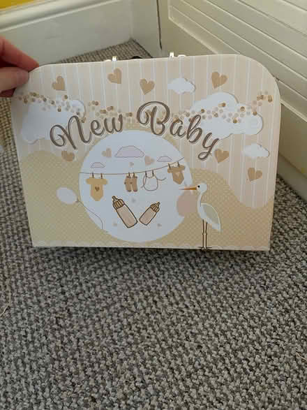 Photo of free New Baby milestone suitcase/box (Stockport centre SK1) #1
