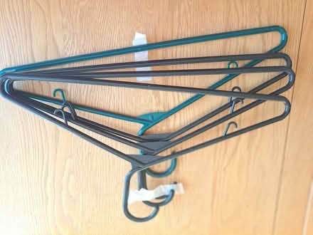 Photo of free Plastic coat hangers (Priestthorpe BD16) #1