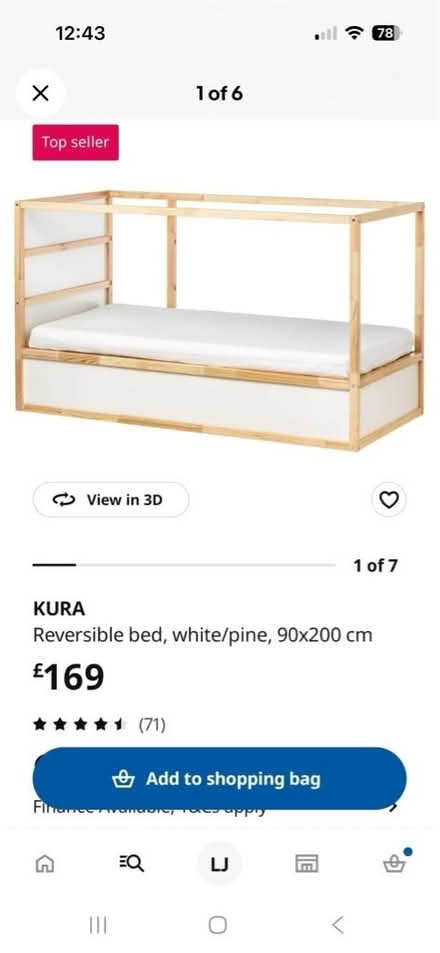 Photo of free ikea kura kids bed (Hillsborough S6) #3