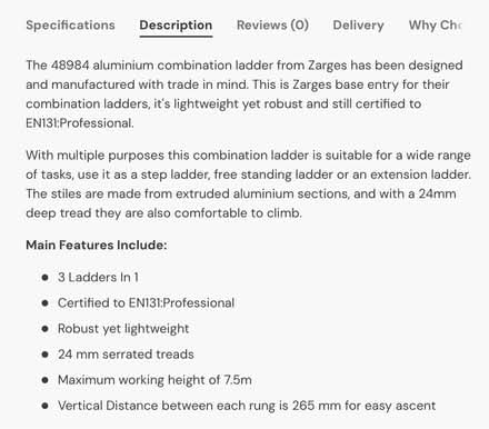 Photo of free 11 Rung Zarges Ladder (East Grinstead. RH19) #4