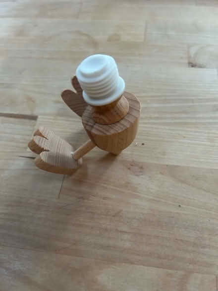 Photo of free Novelty wine bottle stopper - wooden duck legs (Shenley Fields B29) #1
