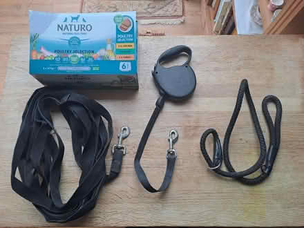 Photo of free 3 x Dog Leads and Food (Welwyn Garden City AL8) #1