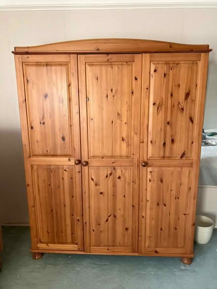 Photo of free Pine triple wardrobe x2 (Canterbury CT2) #3