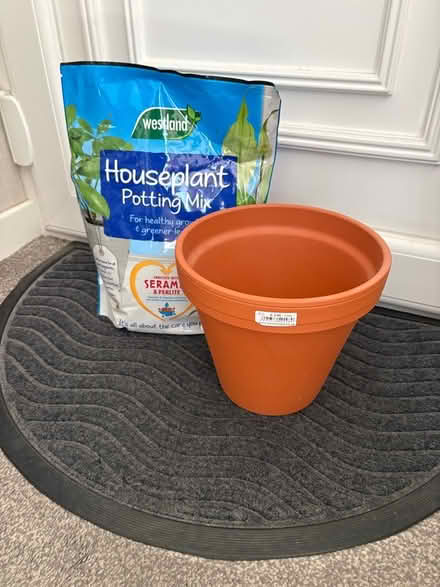 Photo of free Terracotta Plant Pot & Soil (Blewbury OX11) #1
