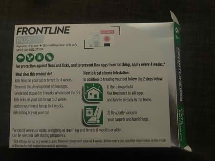 Photo of free Cat worming & anti tick & flea meds (Cardonald, Glasgow, G52) #2